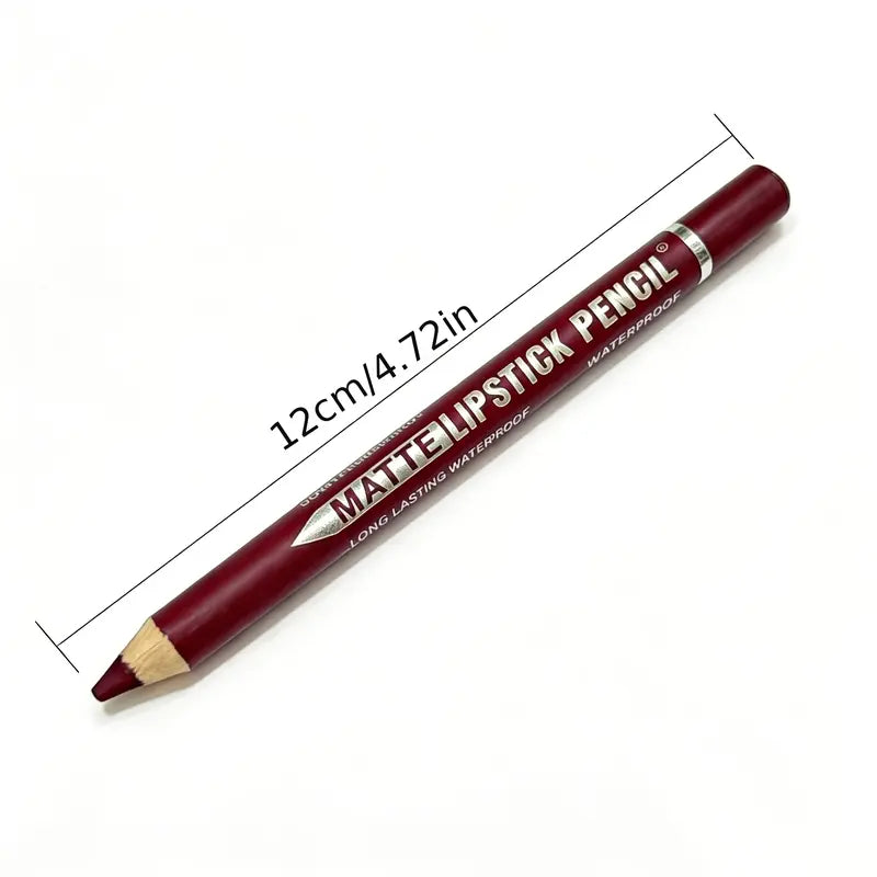 12Pcs Matte Lip Liner With Sharpener Set Waterproof Smudgeproof Precise Contour Lipstick Pens ποΈ