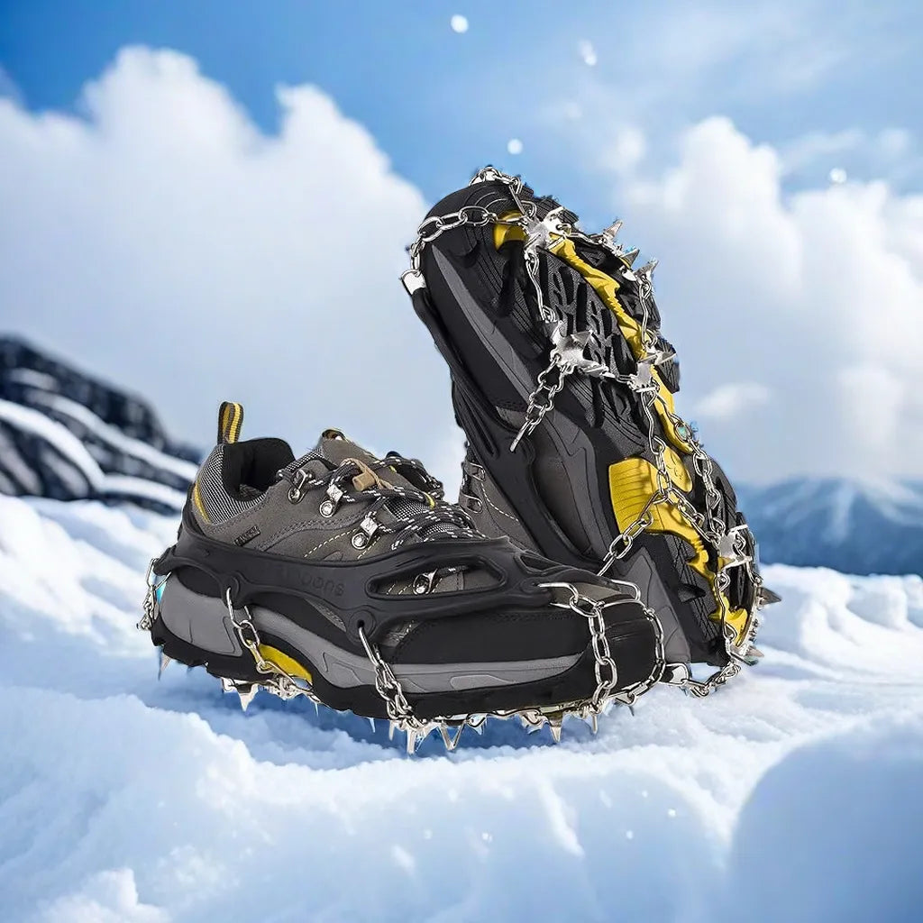 Lightweight Crampons Anti-Slip Traction Snow Grips Ice Cleats for Shoes and Boots