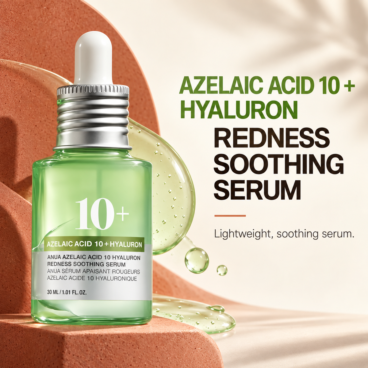 Azelaic Acid 10 Hyaluron Redness Soothing Serum 30mL