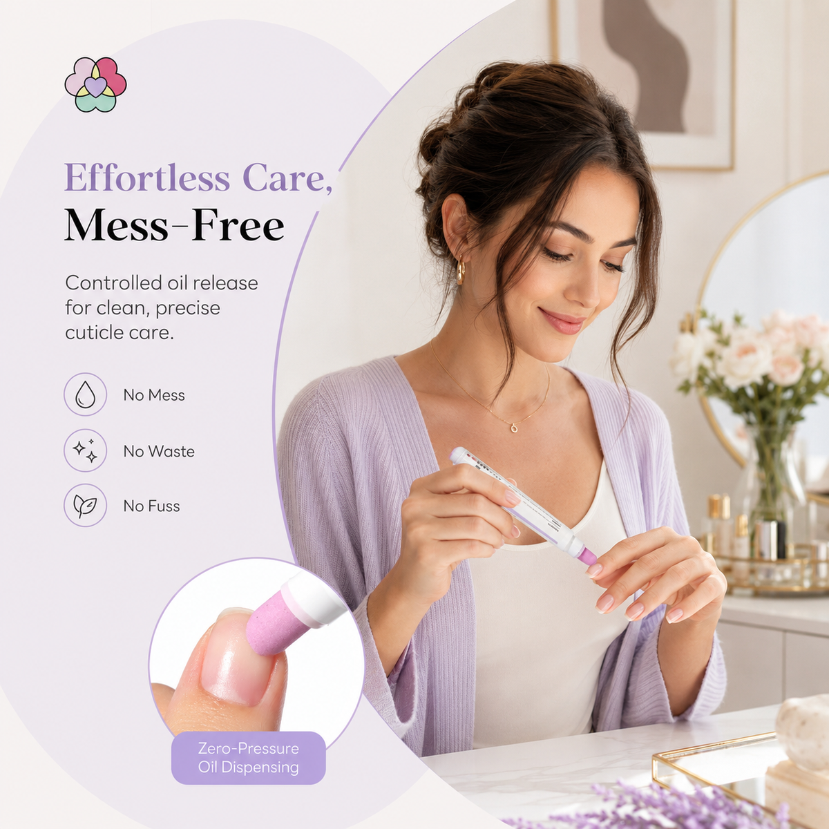 Cuticle Remover Pen Set with Nourishing Cuticle Oil