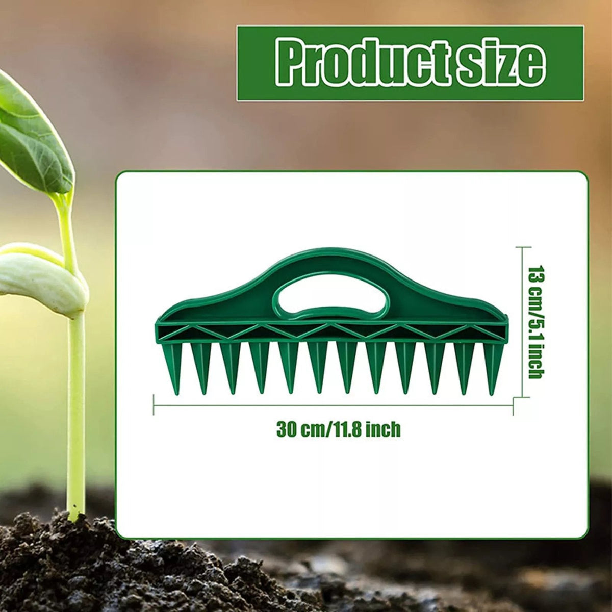 35% OFF🌱Garden Seed Spacer & Dibbler – 12-Hole Precision Planting Tool