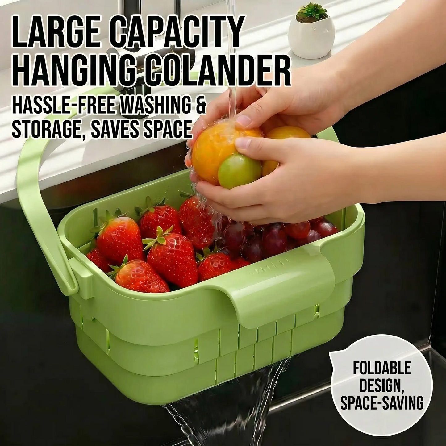 Foldable Hanging Kitchen Sink Drain Basket