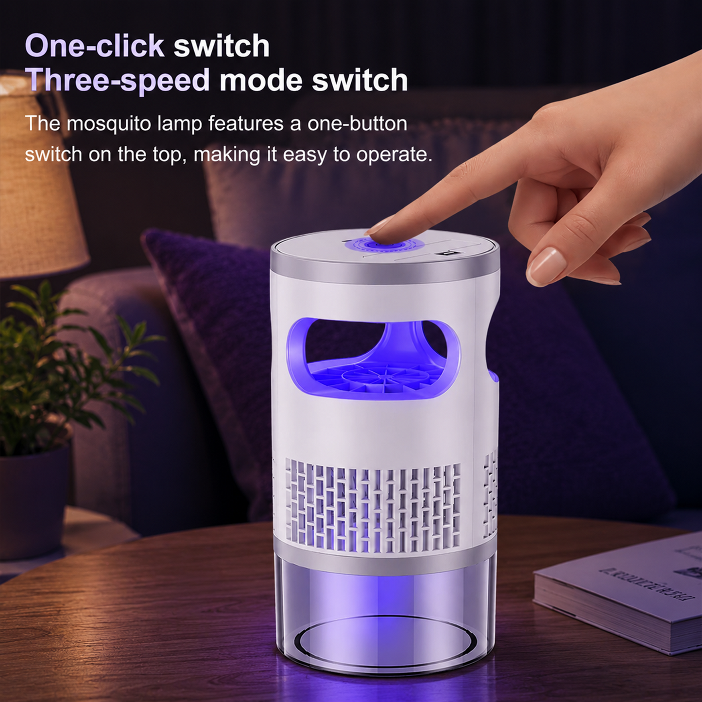 Indoor Insect Trap with Light and Suction