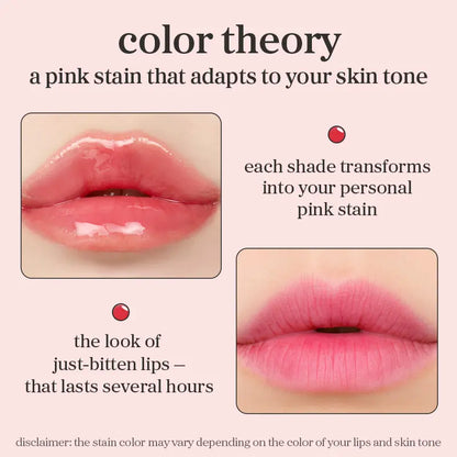 2-in-1 Hydrating Lip Oil Stain for Natural Tint & Glass-Like Shine