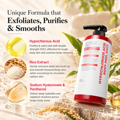 Smooth & Clear Body Care Set for Exfoliating Brightening & Uneven Skin Tone