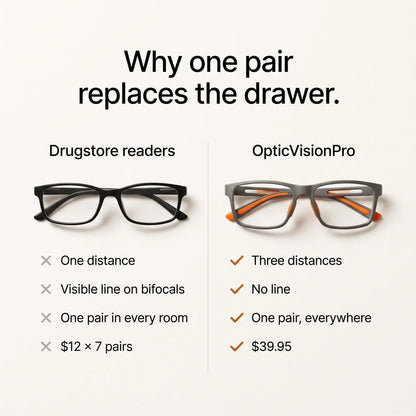 Adaptive Multifocal Glasses for Near & Distance Vision