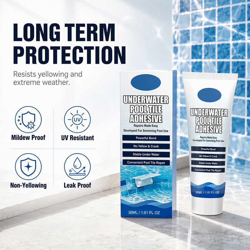 🥳2026 HOT SALE🥳💞50K+ SOLD!💦High Strength Underwater Pool Tile Adhesive🛠️
