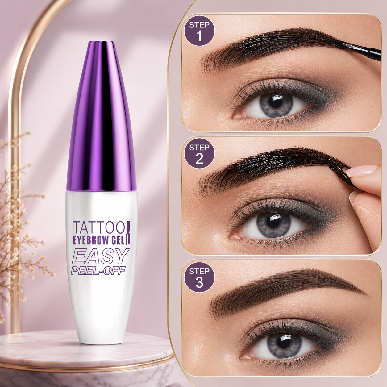 Waterproof Peel Off Eyebrow Tint Gel