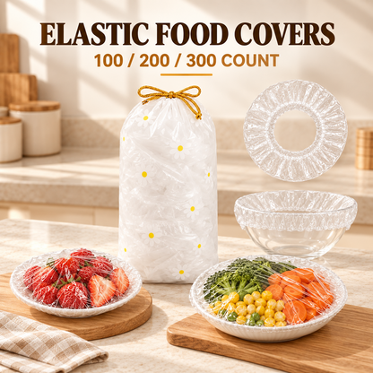 100PCS Disposable Stretch Food Covers for Bowls & Plates🛒