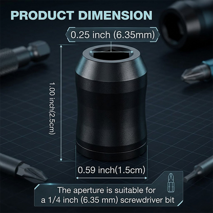 【FathersDayGift】Strong Magnetic Screw Ring Universal Magnetic Screwdriver Drill Bit Holder