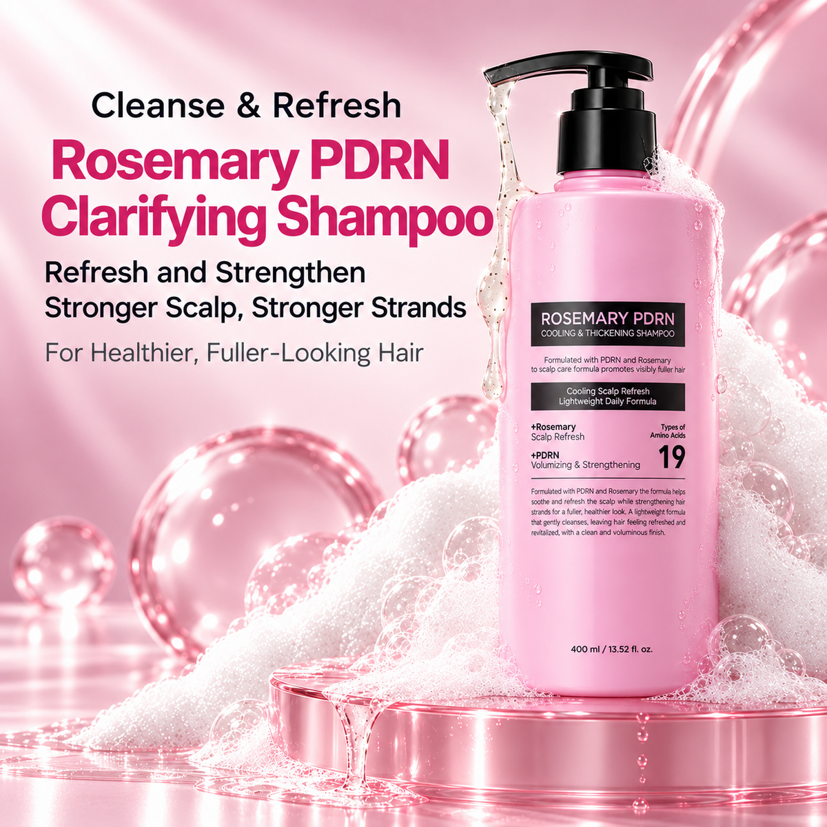 Rosemary PDRN Scalp & Hair Strengthening Care Set