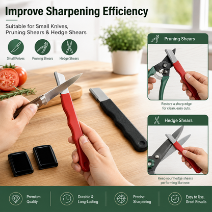 Professional Knife Sharpener Set for Kitchen Blades and Garden Shears