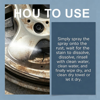 Automotive Rust Remover Spray 120ML Metal Cleaner for Cars