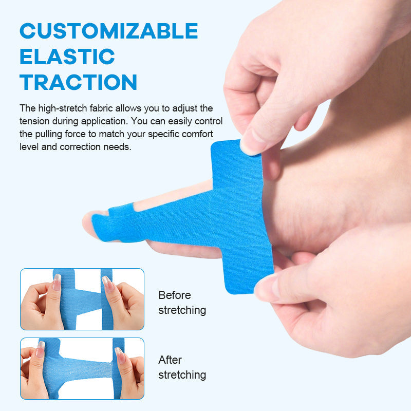 Precut Bunion Corrector Tape for Big Toe Support and Pain Relief