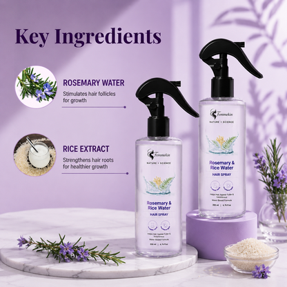 Rosemary Rice Water Hair Mist for Soft Smooth Non Greasy Hair