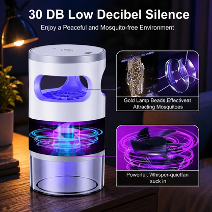 Indoor Insect Trap with Light and Suction