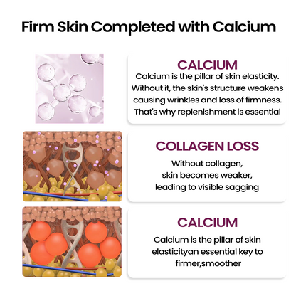 Calcium Collagen Skin Firming Set for Pores and Volume