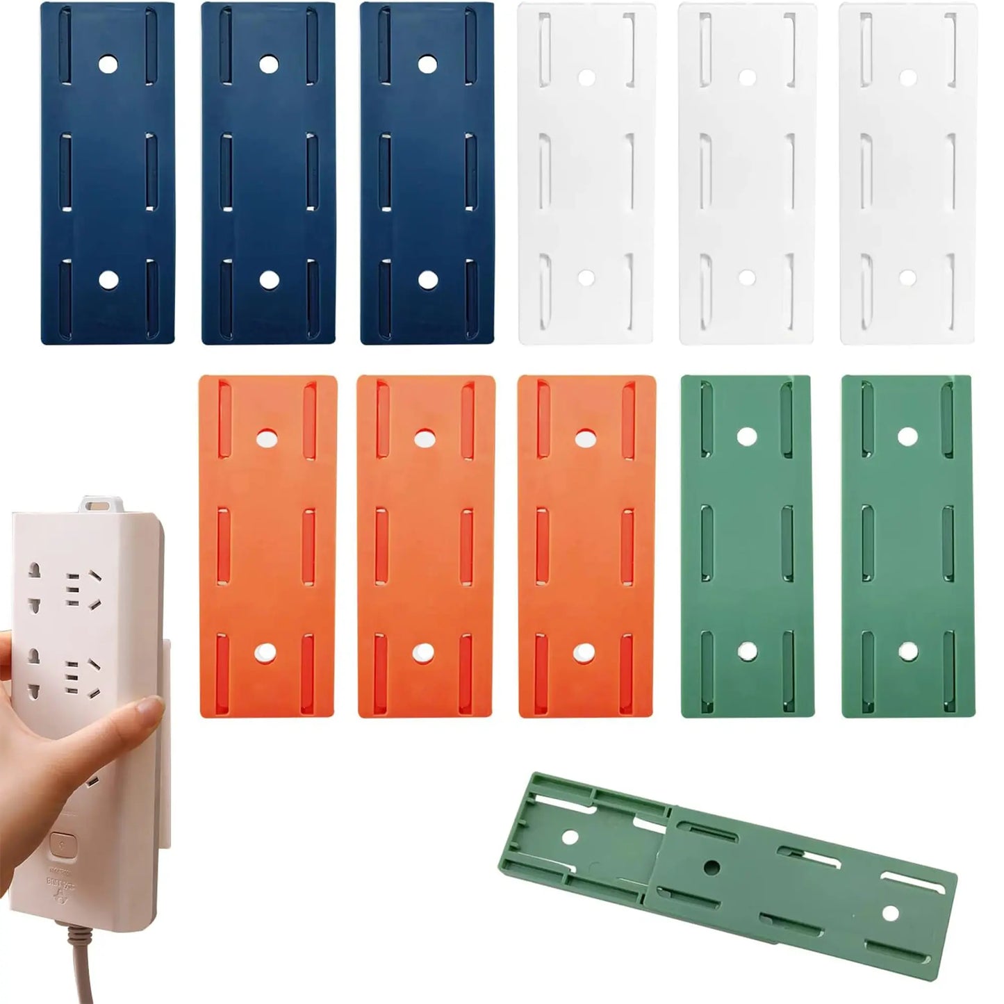 Adhesive Punch-free Socket Holder(20 PCS)