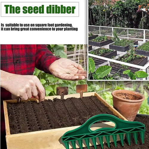 35% OFF🌱Garden Seed Spacer & Dibbler – 12-Hole Precision Planting Tool