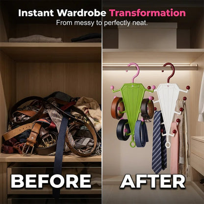 V-Shaped Double-Sided Multi-Purpose Hanger Organizer