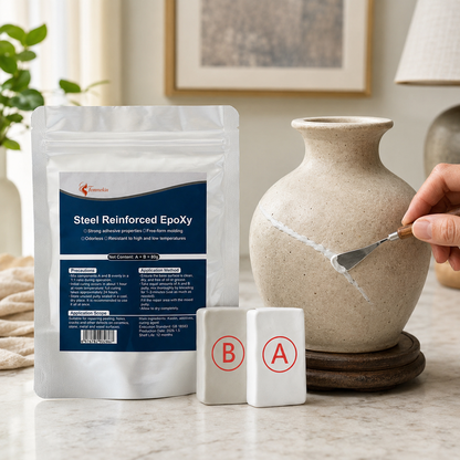 Steel Reinforced Epoxy Repair Putty for Metal Wood Concrete and PVC