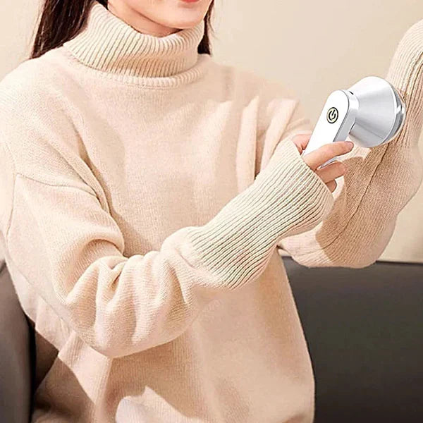 🔥HOT SALE🔥Rechargeable Fabric Shaver with 1 Replaceable Stainless Steel 6-Leaf Blades