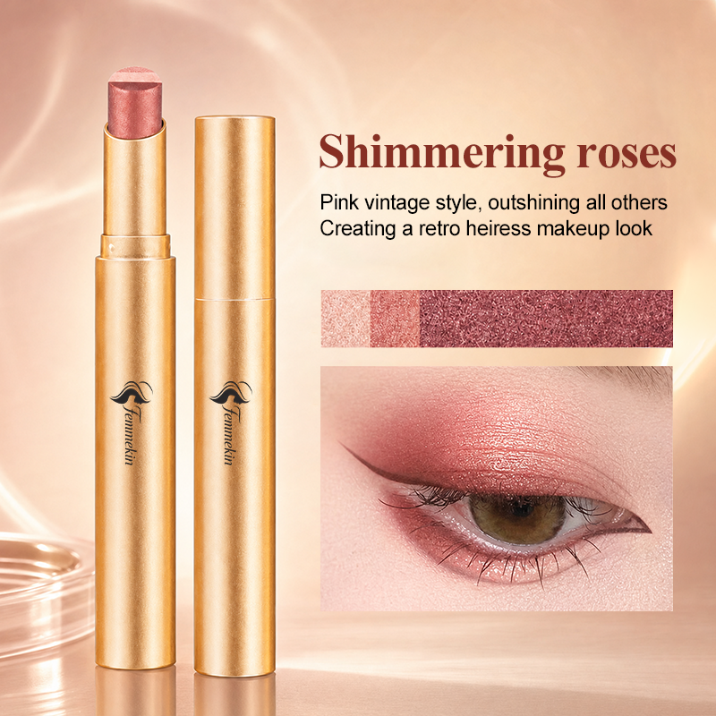 3 in 1 Easy Eyeshadow Stick for Beginners Waterproof Longwear Shimmer Makeup Set