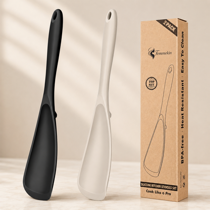 Multifunction Cooking Spoon Spatula for Non Stick Cookware BPA Free One Piece Design