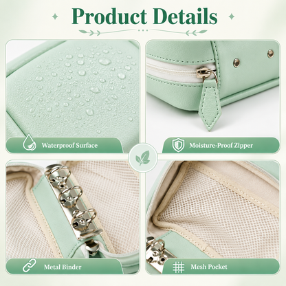 Waterproof Weekly Pill Pouch Organizer Set with 14 Color Coded Medicine Bags