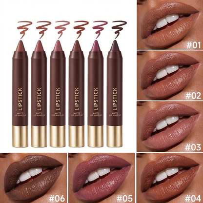 Matte Brown Lipstick| Waterproof Non-Stick Cup