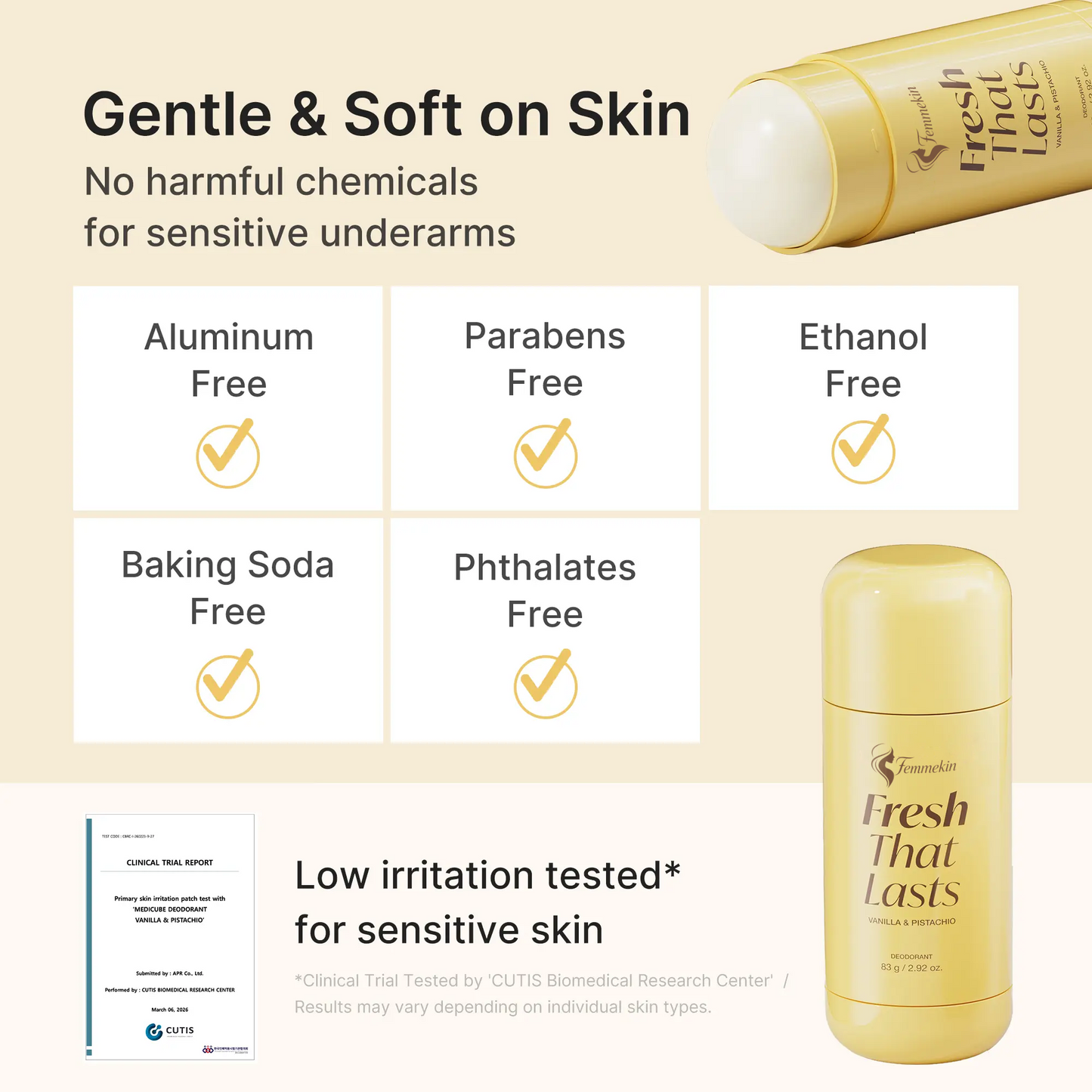 Deodorant Vanilla & Pistachio Fresh That Lasts