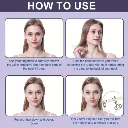 🔥Face Neck Lifting Tape (Long-Lasting)