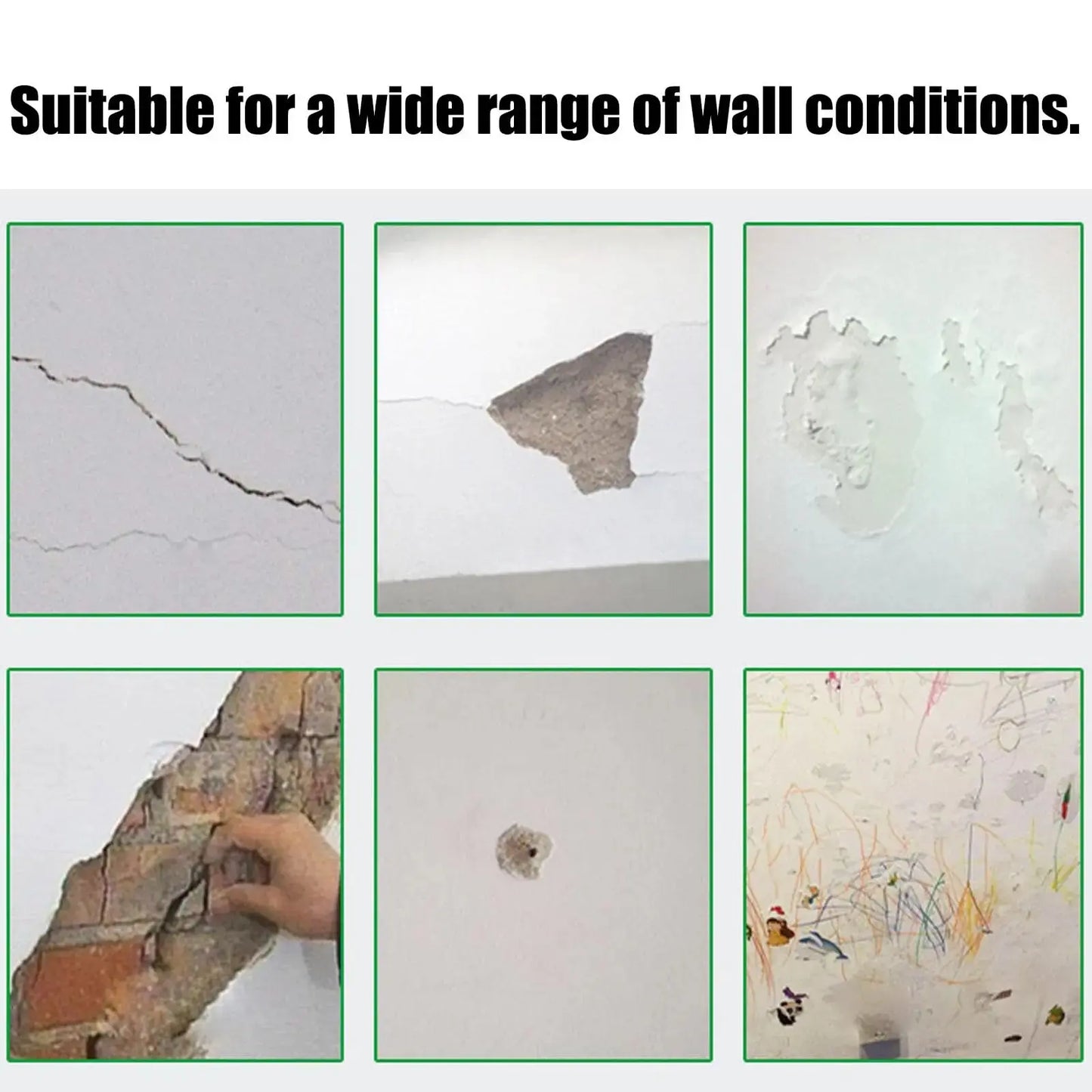 Waterproof Drywall Patch Repair Kit for Wall Crack and Hole Repair