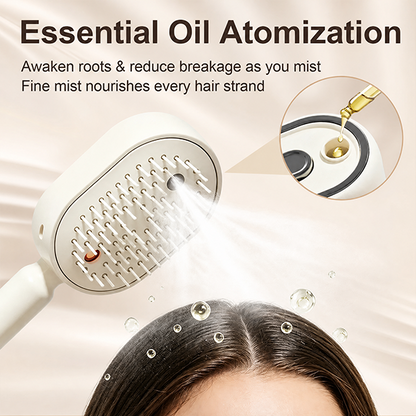 Essential Oil Mist Air Cushion Massage Comb Self Cleaning Anti Static Hair Care Brush