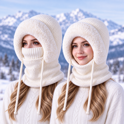 Stay Cozy and Stylish This Winter ❄️✨3 in 1 Beanie Hat For Women