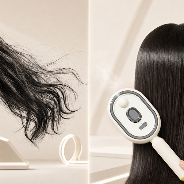 Essential Oil Mist Air Cushion Massage Comb Self Cleaning Anti Static Hair Care Brush
