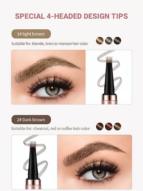 Long Lasting Waterproof Micro Fork Brow Pen