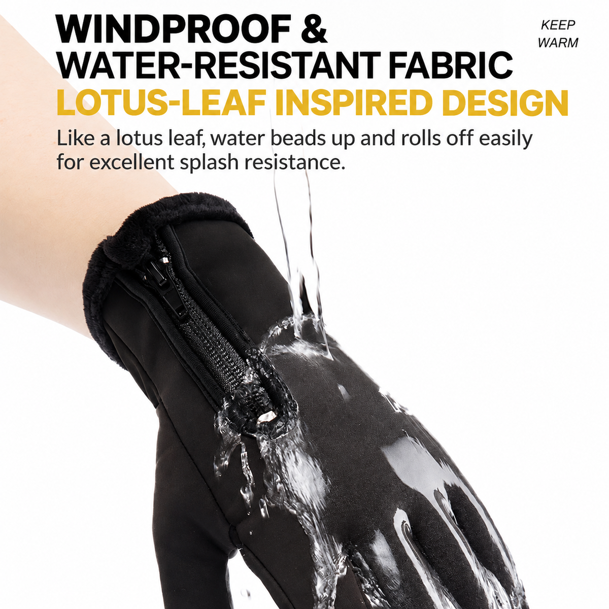 Winter Thermal Touchscreen Gloves – Water-Resistant & Touchscreen-Friendly