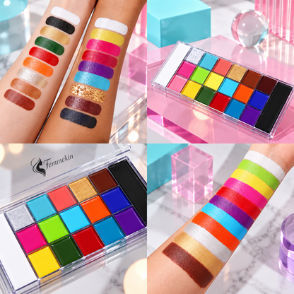 🎃Halloween Early Sale🎨 20-Color Face & Body Oil Paint Palette