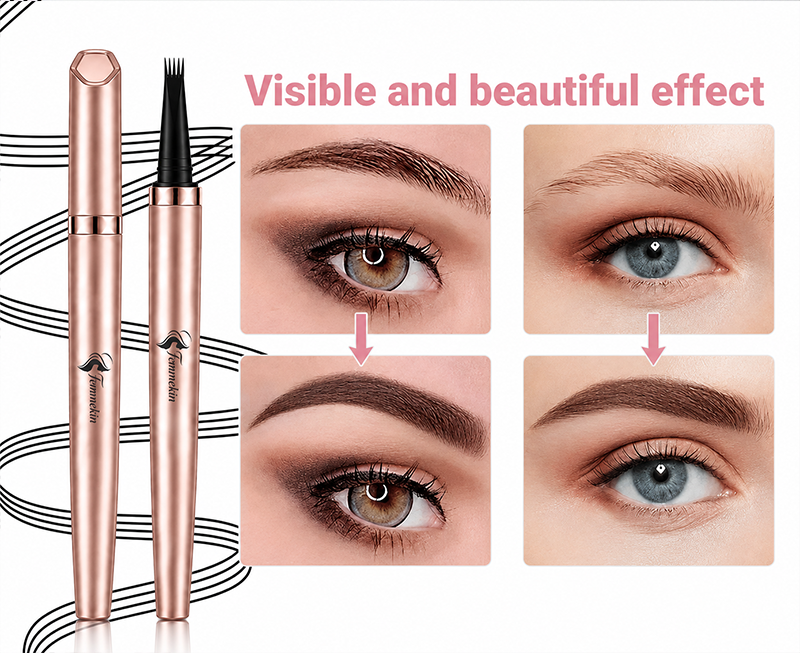 Long Lasting Waterproof Micro Fork Brow Pen