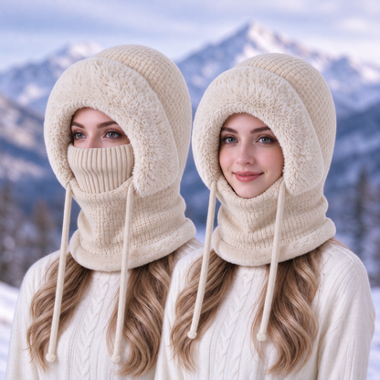 Stay Cozy and Stylish This Winter ❄️✨3 in 1 Beanie Hat For Women
