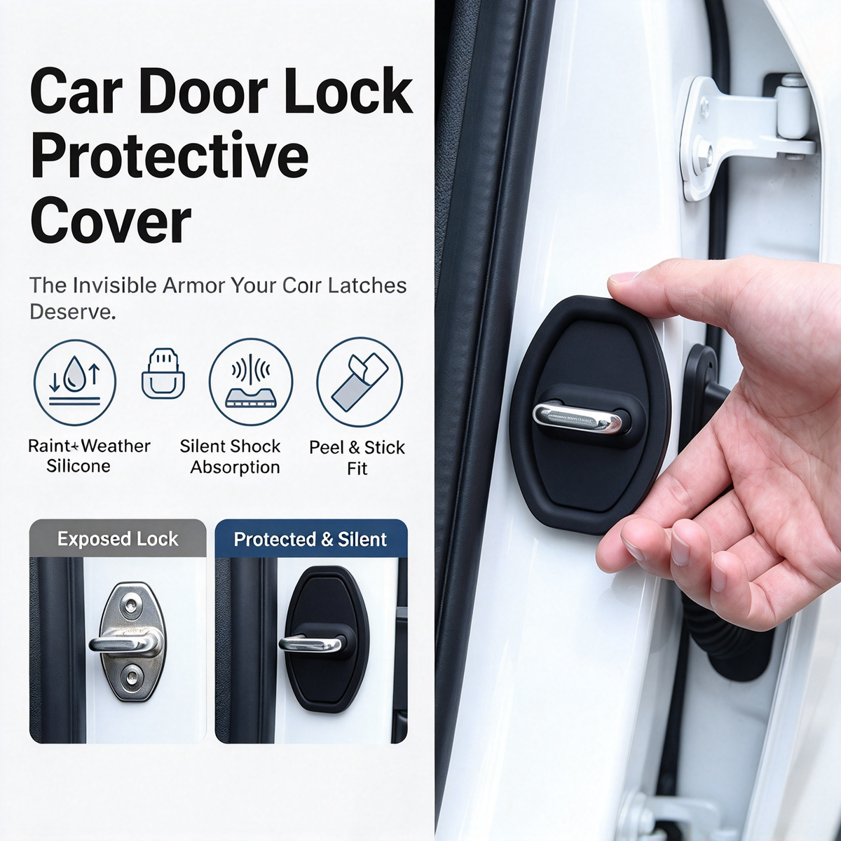 Car Door Lock Protective Cover