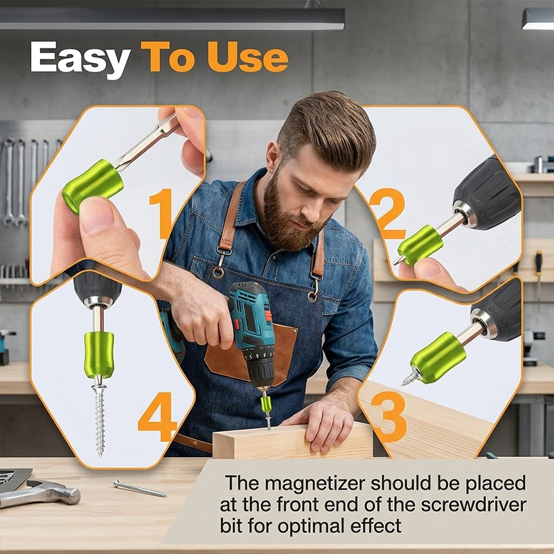 【FathersDayGift】Strong Magnetic Screw Ring Universal Magnetic Screwdriver Drill Bit Holder