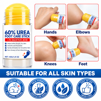40g Urea Foot Care Stick, Moisturizing Hydrating Foot Care Cream