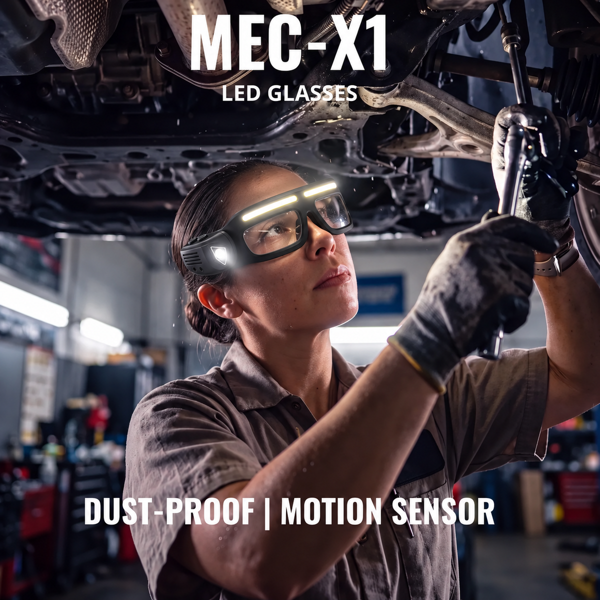 Rechargeable LED Sensor Glasses Light