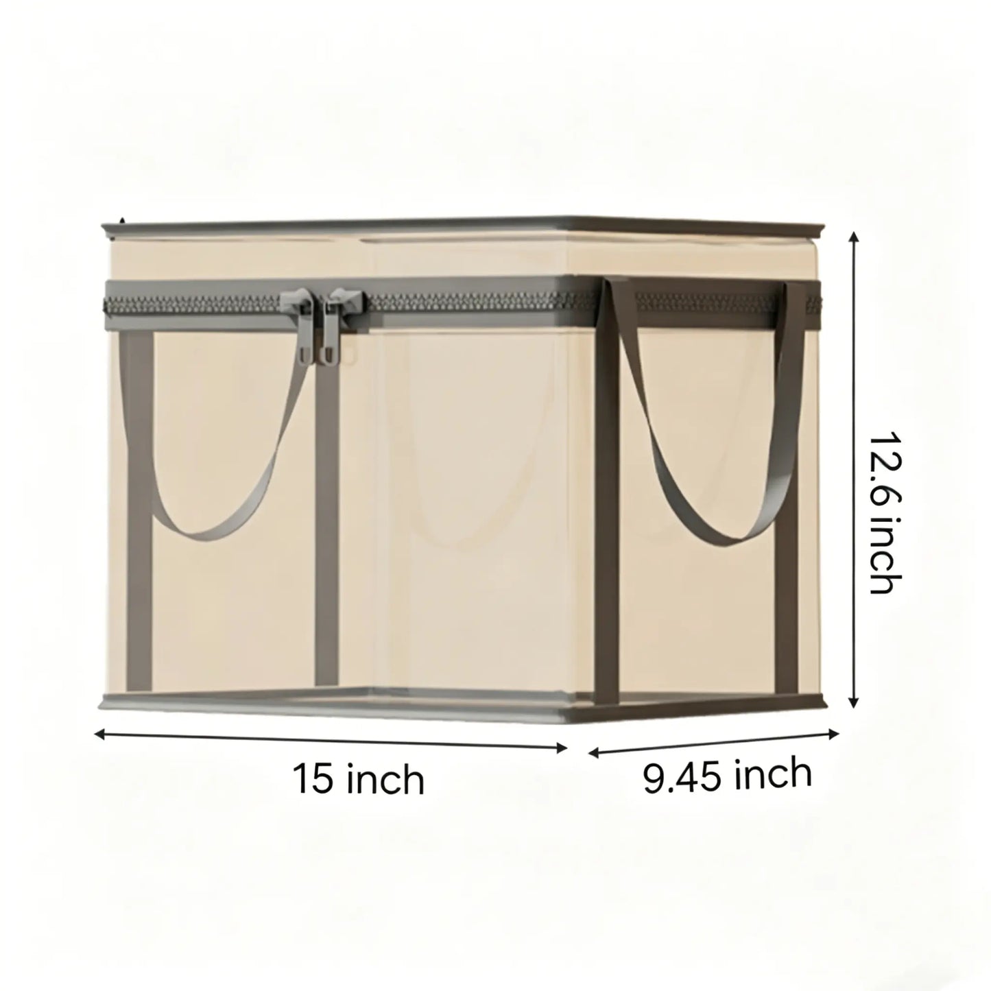 Large Clear Heavy Duty Storage Bin With Hinged Lid