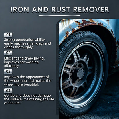 Automotive Rust Remover Spray 120ML Metal Cleaner for Cars