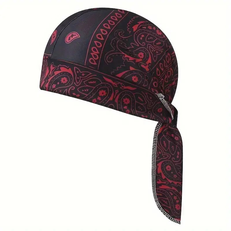 5 Pack Paisley Bandana Head Wraps Breathable Tie Back Skull Caps