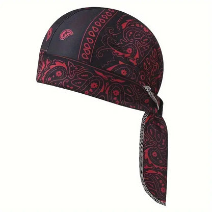 5 Pack Paisley Bandana Head Wraps Breathable Tie Back Skull Caps