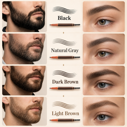 Water Resistant Dual Tip Brow and Beard Pen